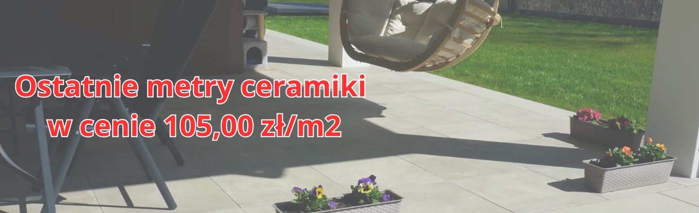 Ostatnie metry płyt ceramicznych dostępnych od ręki z naszych placów !